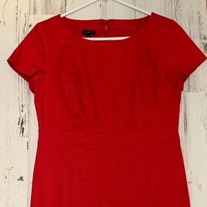 Talbots Red Spring Work Dress